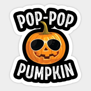 Mens Grandpa Halloween Shirt Pop Pop Gift Funny Pumpkin Pop Pop Sticker